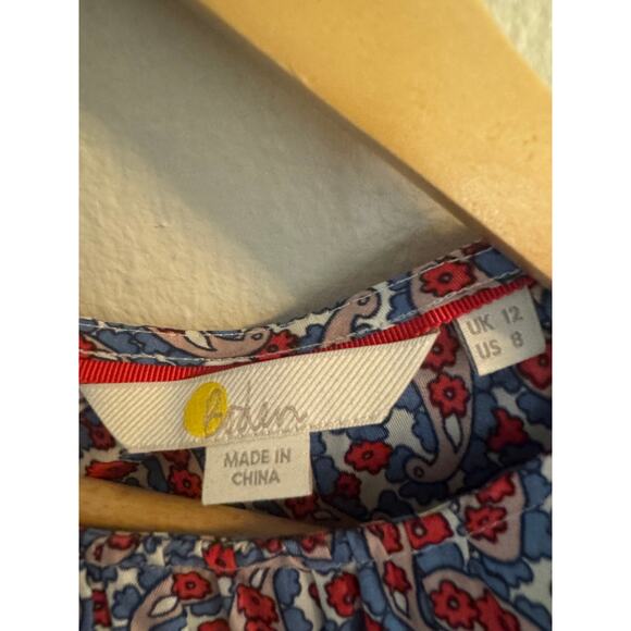 Boden printed flutter sleeve blouse - Picture 2 of 5